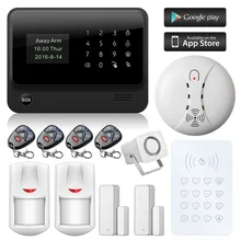 Wifi GSM Сигнализация Беспроводной Домашней Безопасности Проводной Anti Theft Wi-Fi Главная Охранной Сигнализации + беспроводной RFID клавиатуры