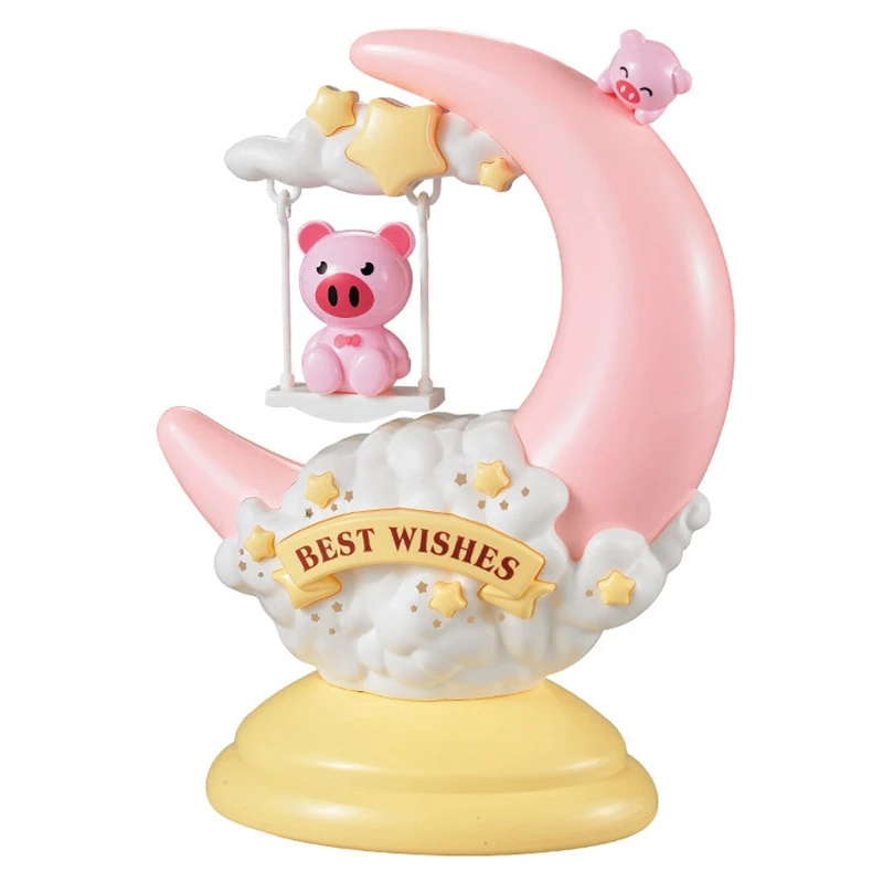 Cartoon Moon Cat Night Lights Bedside Toy Desk Night Lamp Decorates Modelling Lovely Children Room Light Birthday Christmas Gift (6)