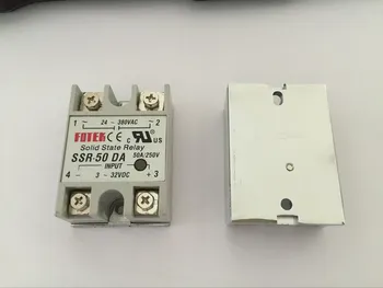 

1PCS SSR50DA SSR-50DA Manufacturer 50A ssr relay,input 3-32VDC output 24-380VAC