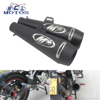 

Sclmotos- Universal 38-51MM Motorcycle Scooter Exhaust Pipe M4 Escape GP Pot Muffler For Most Motocross Dirt Bike Moto ATV