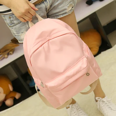 Summer simple fresh design silk oxford backpack fashion girls leisure bag student school book bag small