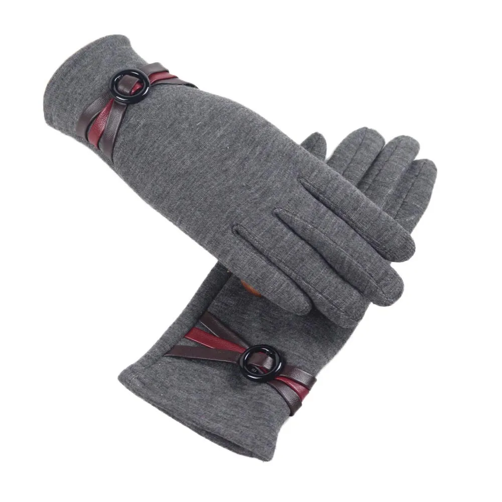 Guantes invierno mujer, женские теплые перчатки, мягкие, на запястье, толстые, варежки, полный палец, новинка, перчатки для экрана, удобные, mitaines femme