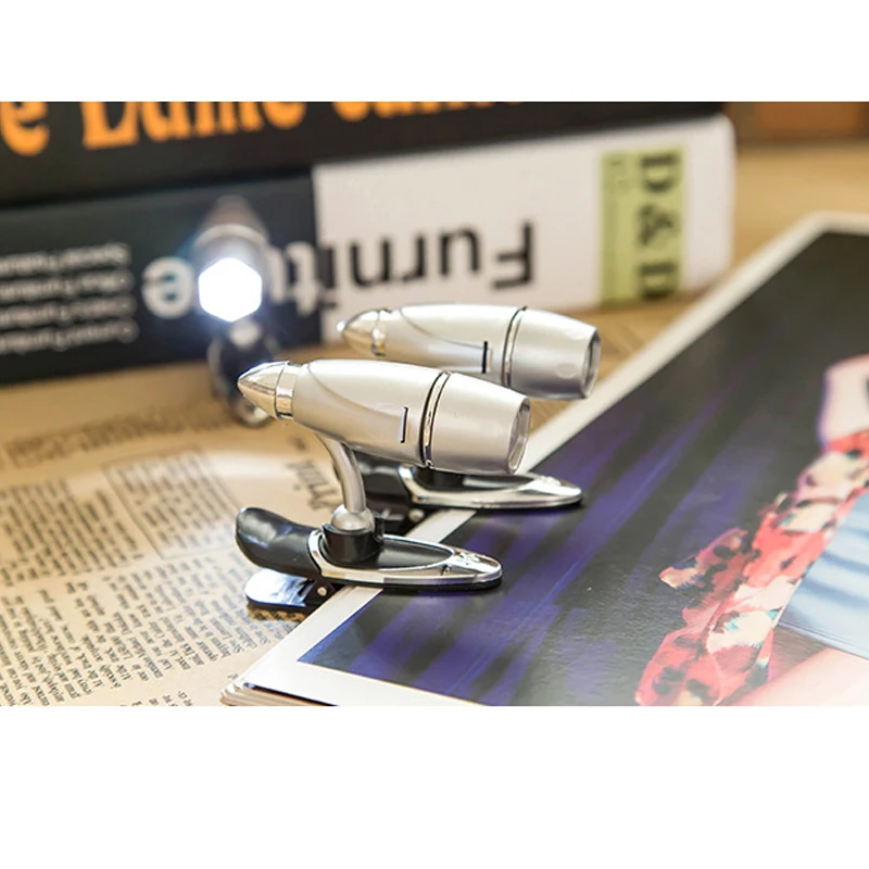 Mini LED book light Night Light Adjustable Clip On Book Reading Spot