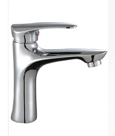 

Free shipping Solid brass basin faucet with single handle polished chrome basin sink faucets , bathroom basin sink mixer tap