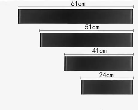 AC85-265V светодиодный настенный светильник, черный, белый, современный, простой, для гостиной, прикроватный, для ванной комнаты, для прохода, для телевизора, настенные, прямоугольные, алюминиевые настенные лампы