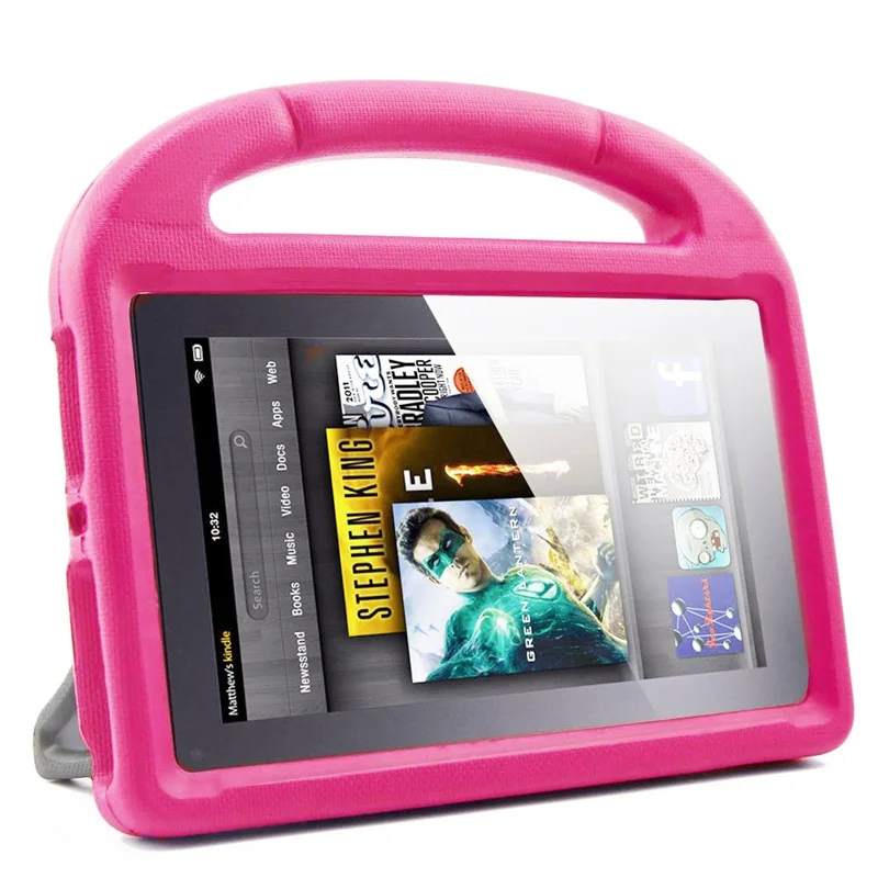 

Football Pattern kids Tablet EVA Protect Case For Amazon kindle fire HD 8 2016/2017 Thick EVA Foam Kids Shockproof Case Funda