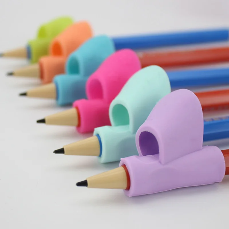 3 шт. силиконовый карандаш держатель ручка канцелярская ручка для письма ручка для коррекции осанки инструмент Детские Школьные принадлежности ручка для письма
