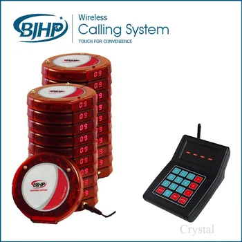 

Wireless Queuing Call System Restaurant pager 1 keypad with 20 pagers