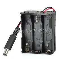 K1209006 6 x AA Batteries Holder Case with Power Plug for For Arduino