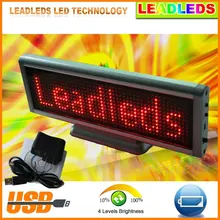 Scrolling LED sign Desk Board rechargeable+programmed message scrolling display screen 16*48 Dots