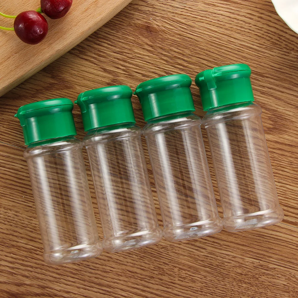 1PC 100ml Plastic Portable Spice Salt Pepper Seasoning Jar Can Barbecue Condiment Bottle Cruet Spice& Pepper Kitchen Tool