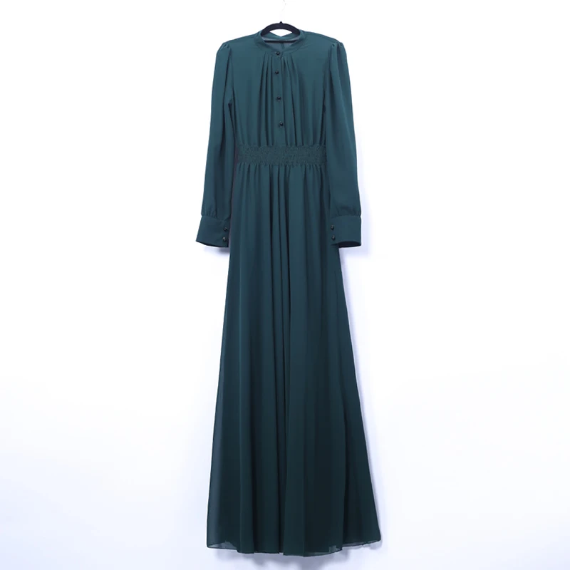 Chiffon Abaya Dubai Muslim Hijab Dress Kaftan Abayas For Women Caftan Islamic Clothing Jilbab Femme Musulman Turkish Dresses