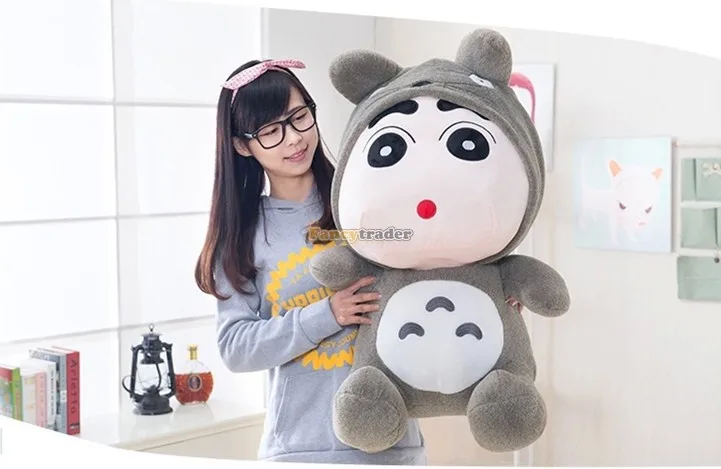 

Fancytrader Fashion High Quality Kawaii Toy 30'' 78cm Giant Plush Stuffed Totoro or Panda Nowara Shinnosuke, 2 Models! FT90487