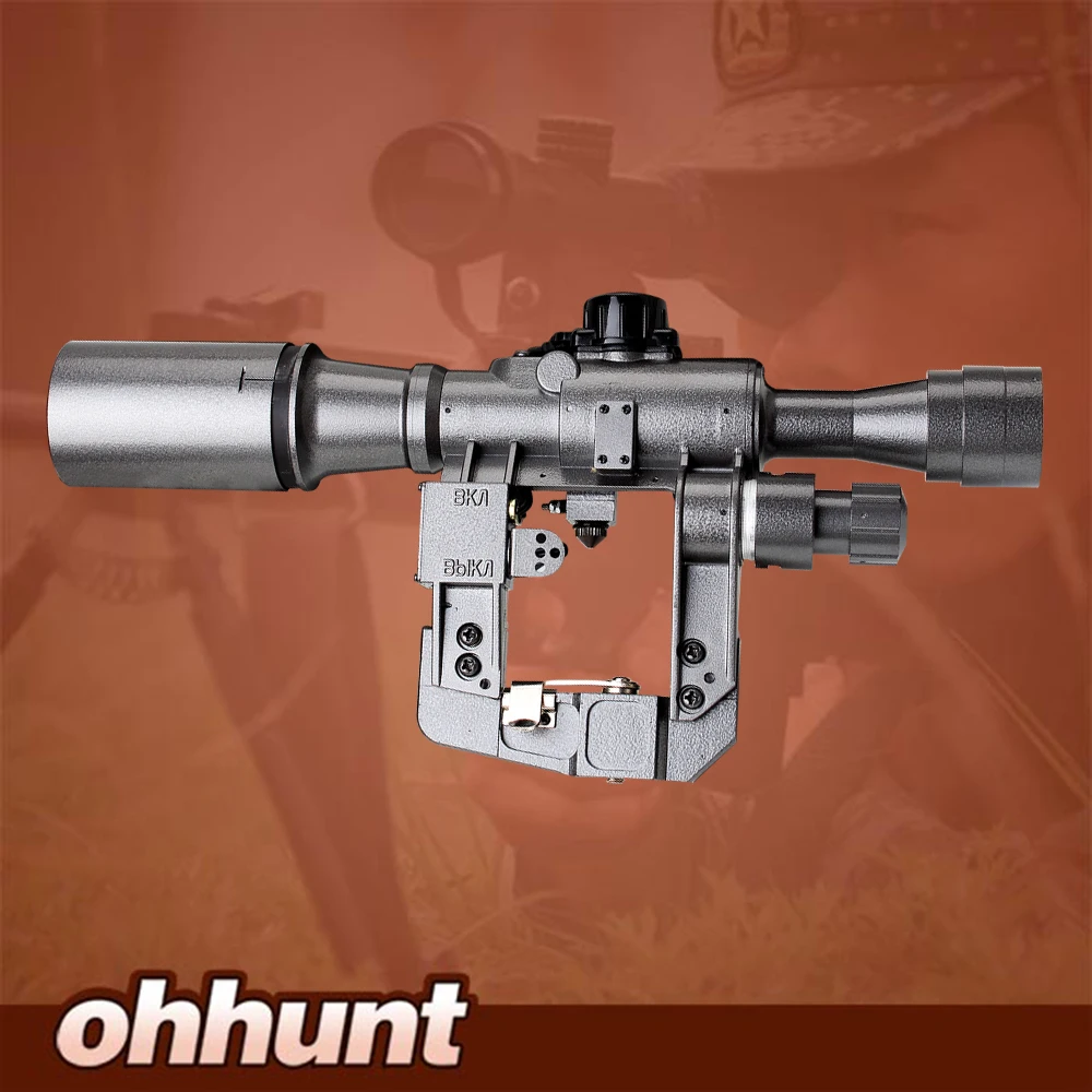Hunting Tactical POS 6X36 1 Red Illuminated SVD AK Rifle Scope Sniper RifleScope Made in China