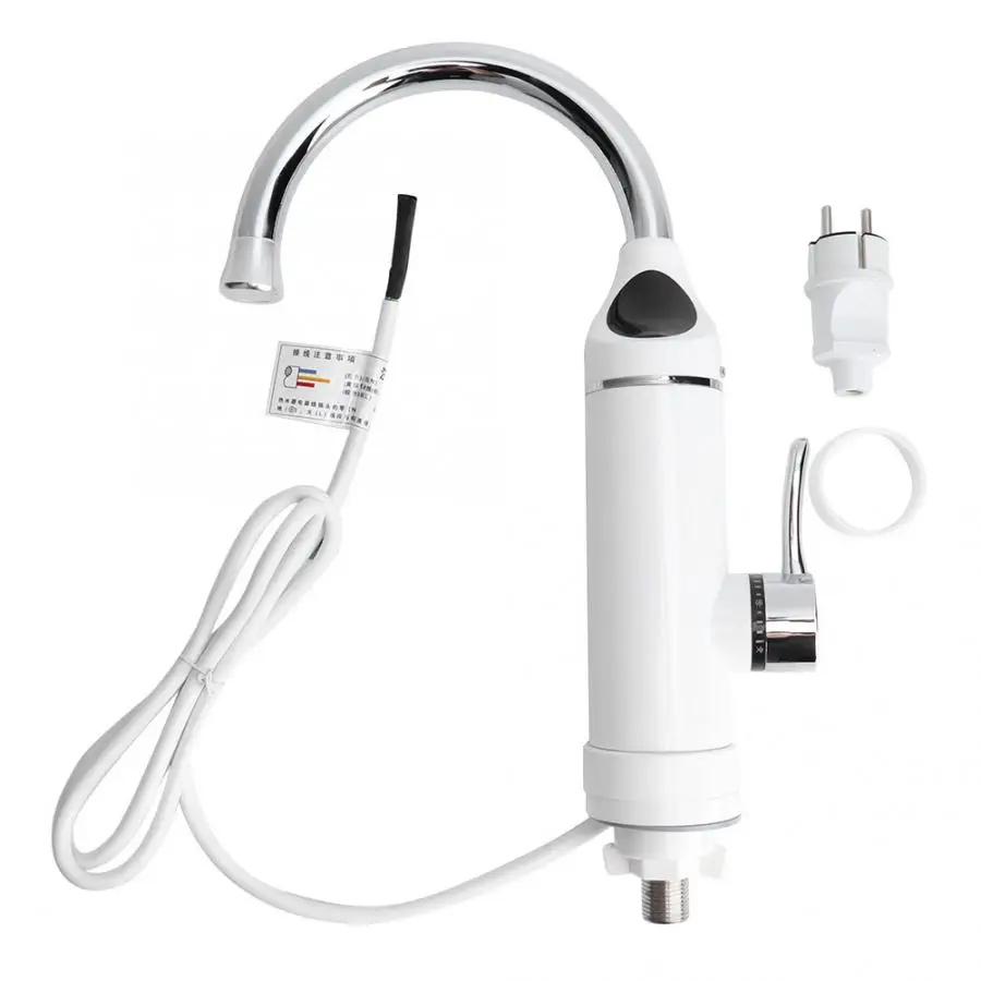 Электрический нагревательный водопроводный мгновенный кран для горячей воды для дома 220-250 В EU Plug белый инструмент