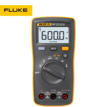 

Fluke 107 Auto Range Digital Multimeter for AC/DC Voltage,Resistance,Capacitance and Frequency Measurement