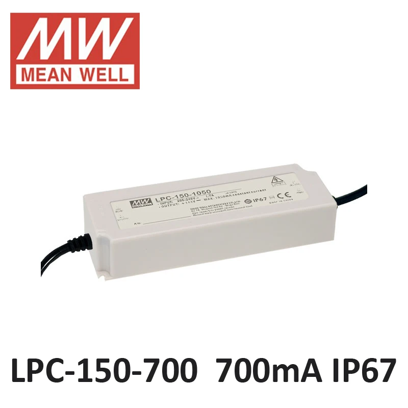 источник питания регулируемый Mean well LPC-150-700 Постоянный Ток 700mA светодиодный