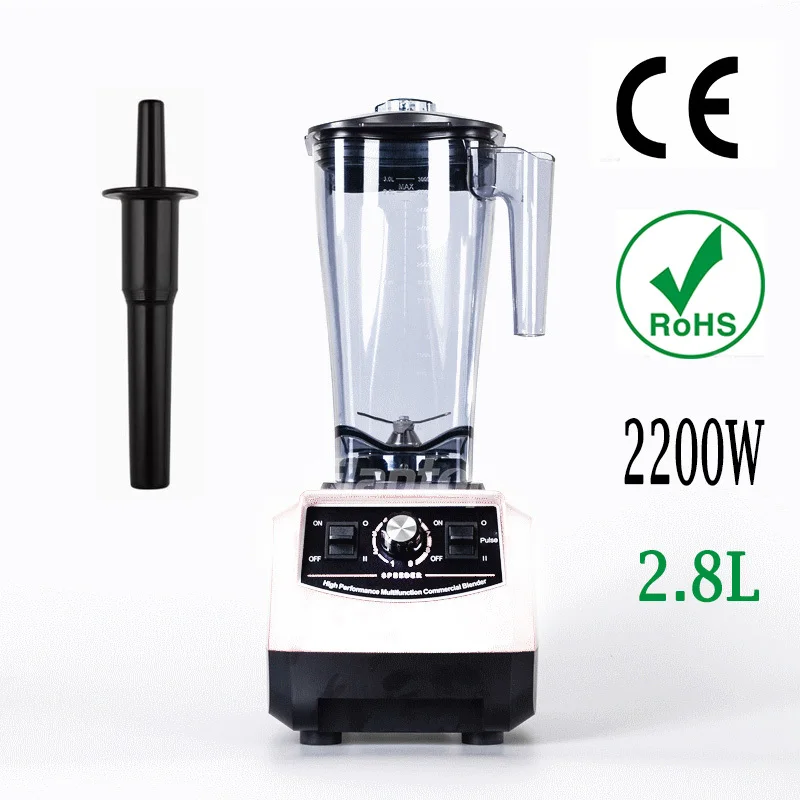 

2200W 2.8L Heavy Duty Professional High Performance Commercial Blender Home Power Blender Mixer Juicer Food Processor