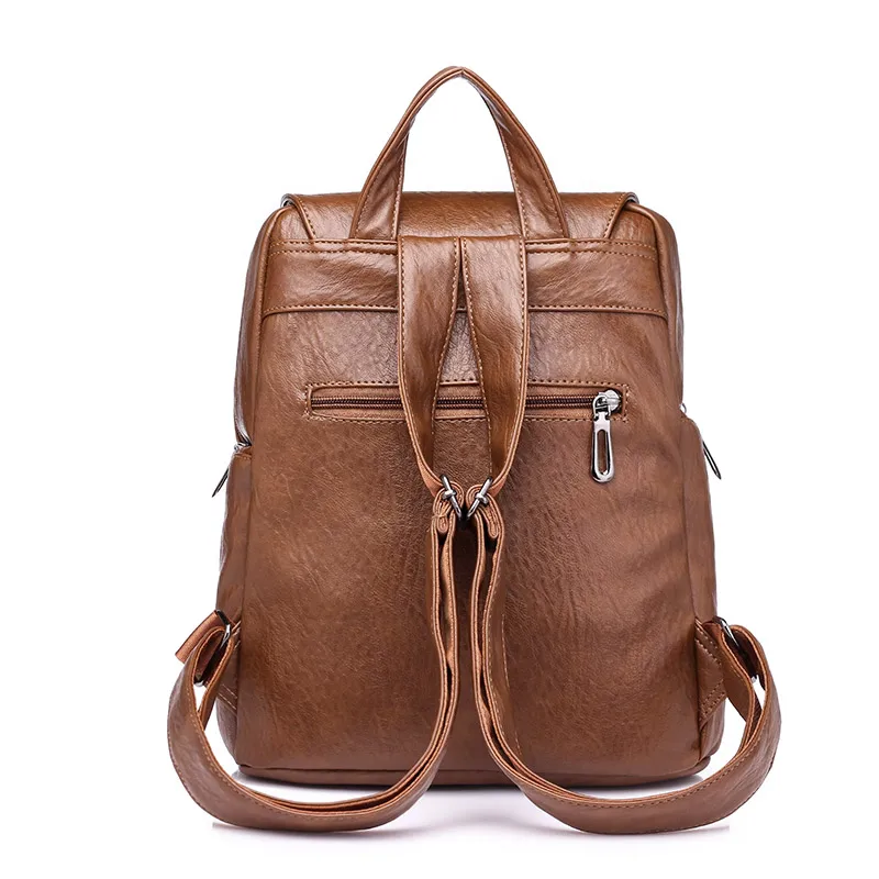 2018 mujeres Mochila femenino ocio Mochila de cuero de la PU Mochila Escolar Vintage para mujeres mujer mochilas de moda Mochila 2018 mujeres Mochila femenino ocio Mochila de cuero de la PU Mochila Escolar Vintage para mujeres mujer mochilas de moda Mochila