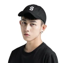 Бейсболка Винтаж/Ретро стиль Мягкий Топ угловой краев письмо S Вышитые Регулируемый хлопок Остроконечные Головные Уборы Открытый
