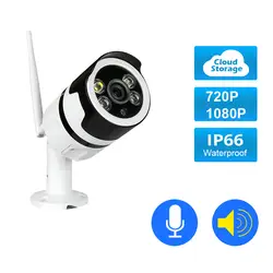 Wi-Fi наружная ip-камера HD 1080 P 720 P водостойкая 2.0MP 1.0MP беспроводная камера безопасности для наружного и металлический для эксплуатации в