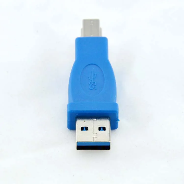 10 قطعة usb3.0 نوع وذكر إلى طابعة B الذكور محول محول الذكور الذكور