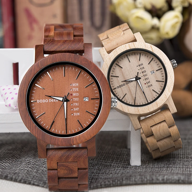 

DODO DEER Luminous Pointers Clock Men Quartz with Complete Calendar Week Display Men Wristwatches Customized A29-2-3