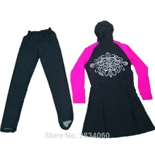 Большой размер Мусульманский купальник женский полный охват ислам черный арабский купальник пляжная одежда Maillot De Bain Femme