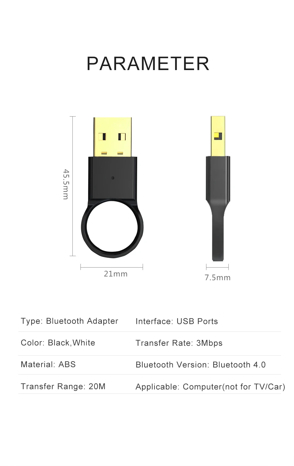 Biaze беспроводной usb-адаптер Bluetooth 4,0 CSR 4,0 ключ музыкальный приемник адаптер Bluetooth передатчик для ПК ноутбука