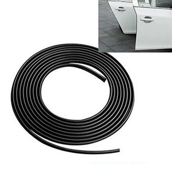 EDFY-16FT/5M Black Moulding Trim Rubber Strip Car Door Scratch Protector Edge Guard