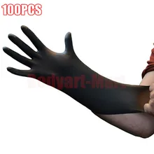 100 шт мягкие перчатки татуировщика черные Большие одноразовые латексные тату-перчатки для татуировки пулемет набор питания BNG