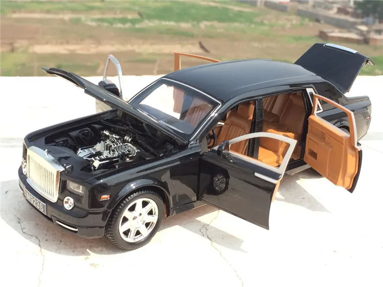 Высокая имитация 1:24 Rolls Royce Phantom удлиненные Cohes Литой Сплав Автомобильный режим с шестью дверями для детей подарочная коллекция игрушек