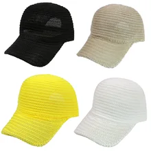 Мужская и Женская бейсбольная кепка дышащая Солнцезащитная однотонная Повседневная солнцезащитная Кепка для лета TS95