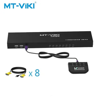

Mt-Viki 8 Port Smart VGA KVM switch With desktop controller Multiple hosts share a display MT-801UK-L