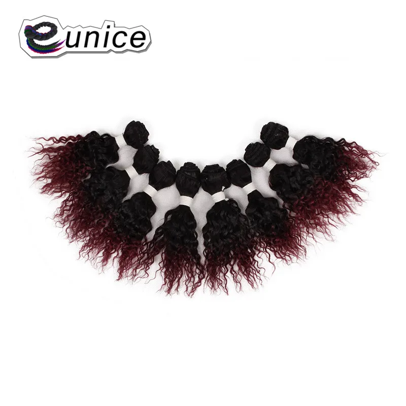 Afro Kinky Curly Hair Weave Bundles 100% Nature Color Human curly Hair  (14)