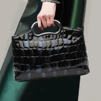 

European and American Style Women Handbag Genuine Leather Top Leather Shoulder Crossbody Lady Party Noble Top-handle Bags Gifts