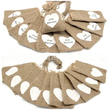 

2018 New 9*15cm Linen bag wedding party favor linenette pocket