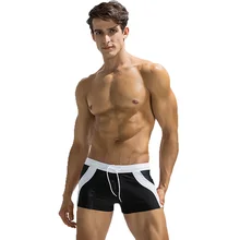 Мужские плавки для мальчика быстросохнущие плавки эластичные квадратные трусы боксеры короткие плавки легкие облегающие плавки