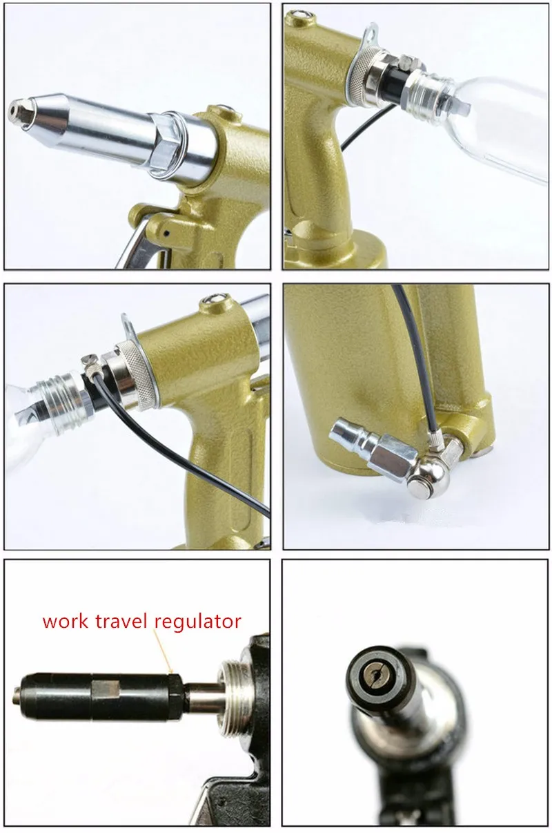 bike tool bag Borntun Pneumatic Hydraulic Air Riveter Auto-suction Pull Rivet 2.4mm 3.2mm 4.0mm 4.8mm Riveting Puller tool pouch