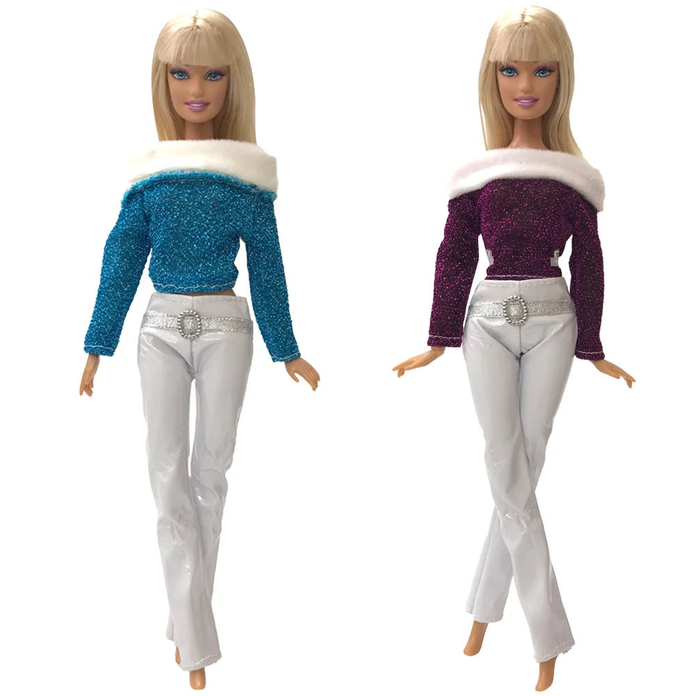 

NK One Set Doll outfit Leisure Dress Fashional Design Handmade Party Outfit For Barbie Doll Accessories 083