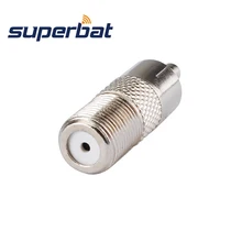 Superbat F к RCA адаптер спутниковый CATV сети мобильный антенный адаптер F Женский Джек к RCA штекер прямой разъем 5 шт
