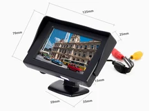 HD 4.3″ LCD car Mirror Monitor parking sensor DVD/VCD/GPS/TV Screen with waterproof General car rear view Camera Night Vision