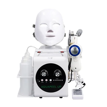 

Hot Vacuum Face Cleaning Hydro Water Oxygen Jet Peel Machine Pore Cleaner Facial Massage Skin Care led face mask Beauty Device