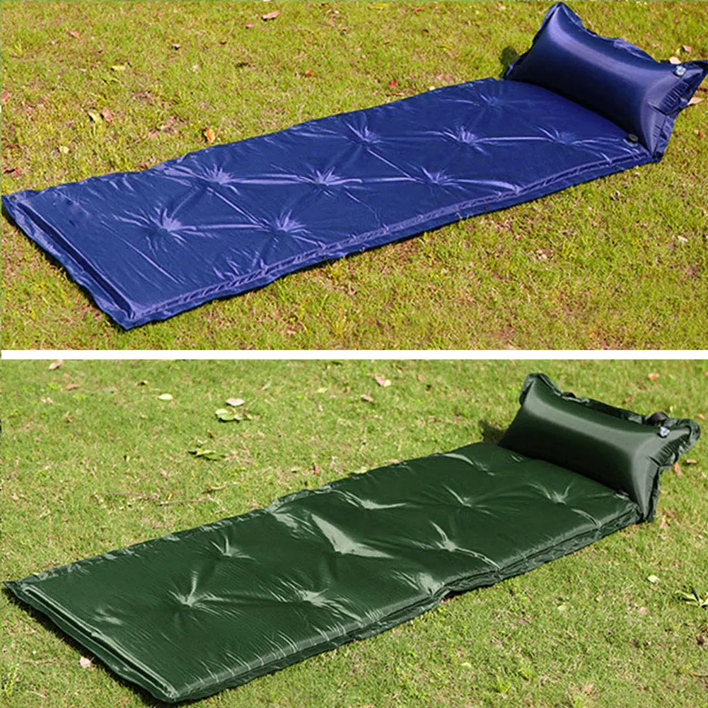 التخييم حصيرة تضخيم الذات فراش مع وسادة مقاوم للرطوبة 183*57*2.5 سنتيمتر خيمة سرير للحيوانات الأليفة واحدة Laybag بساط نوم
