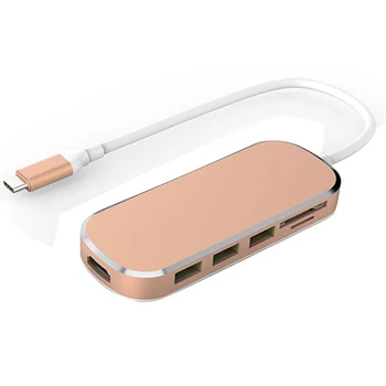 

type-c to HDMI to usb3.0HUB expander hub USB-C docking station reader