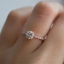 Женские кольца с кубическим цирконием AAA, ювелирные изделия, розовое золото, цвет невесты, обручальное свадебное кольцо Anillos Fancinating, украшения Aneis-137