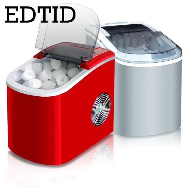 EDTID Mini Automatic Electric Ice Maker Portable Bullet Round Block Ice