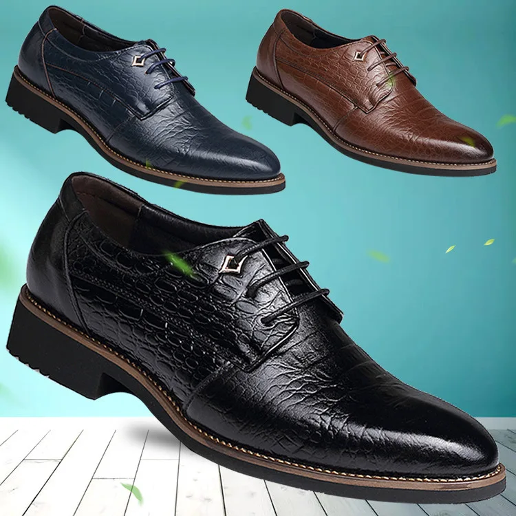 

Business Leather Dress Non-slip Wear-resisting Fashion Hot Selling Leather Casual Shoes Men Dress Leather Shoes
