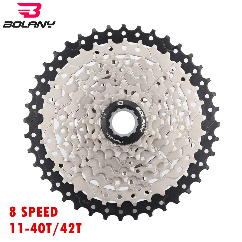 BOLANY велосипедная кассета Freewheel 8S скоростной MTB велосипед 11 40 T/11 42 T для SHIMANO/SRAM