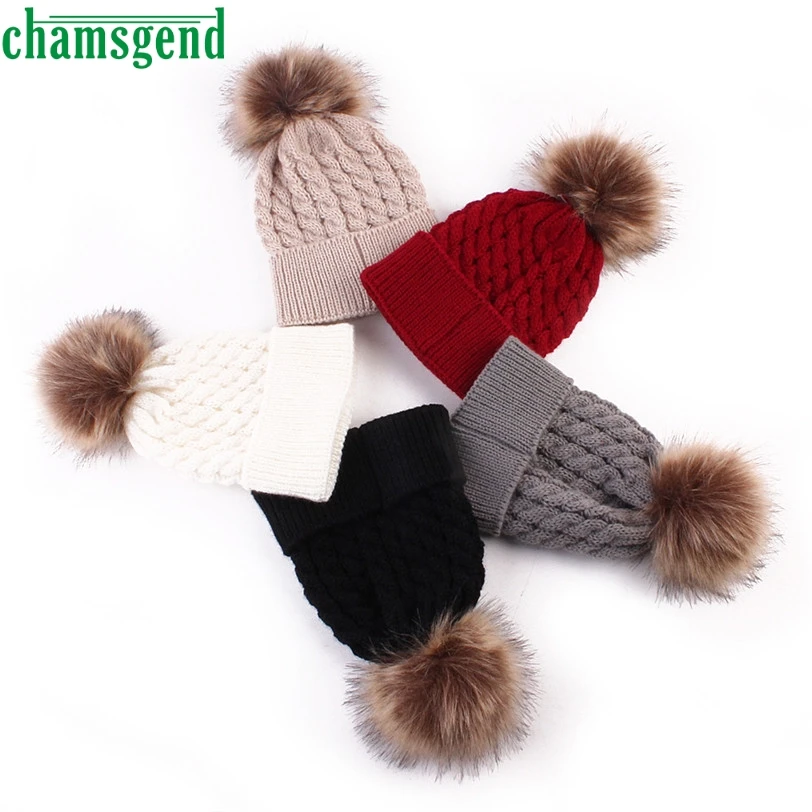 CHAMGEND новорожденных милая детская зимняя детские вязаные шерстяные шапки Хемминг Hat P50 APR4